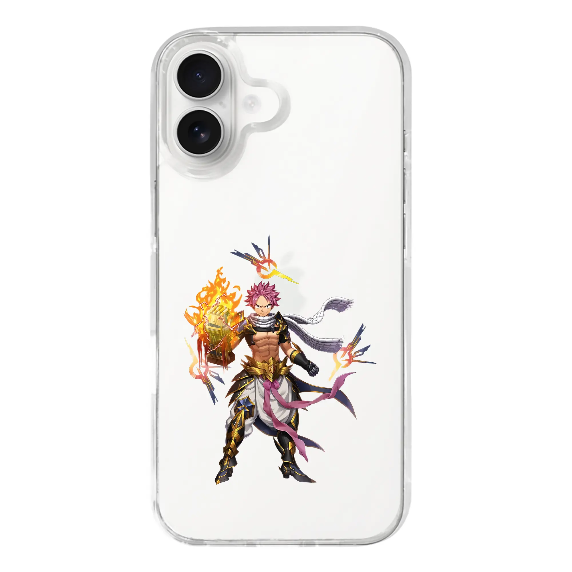 フェアリーテイル グッズ ナツ・ドラグニル - iPhone 17シリーズ 透明スマホケース – 薄型・耐衝撃・精密フィット保護カバー